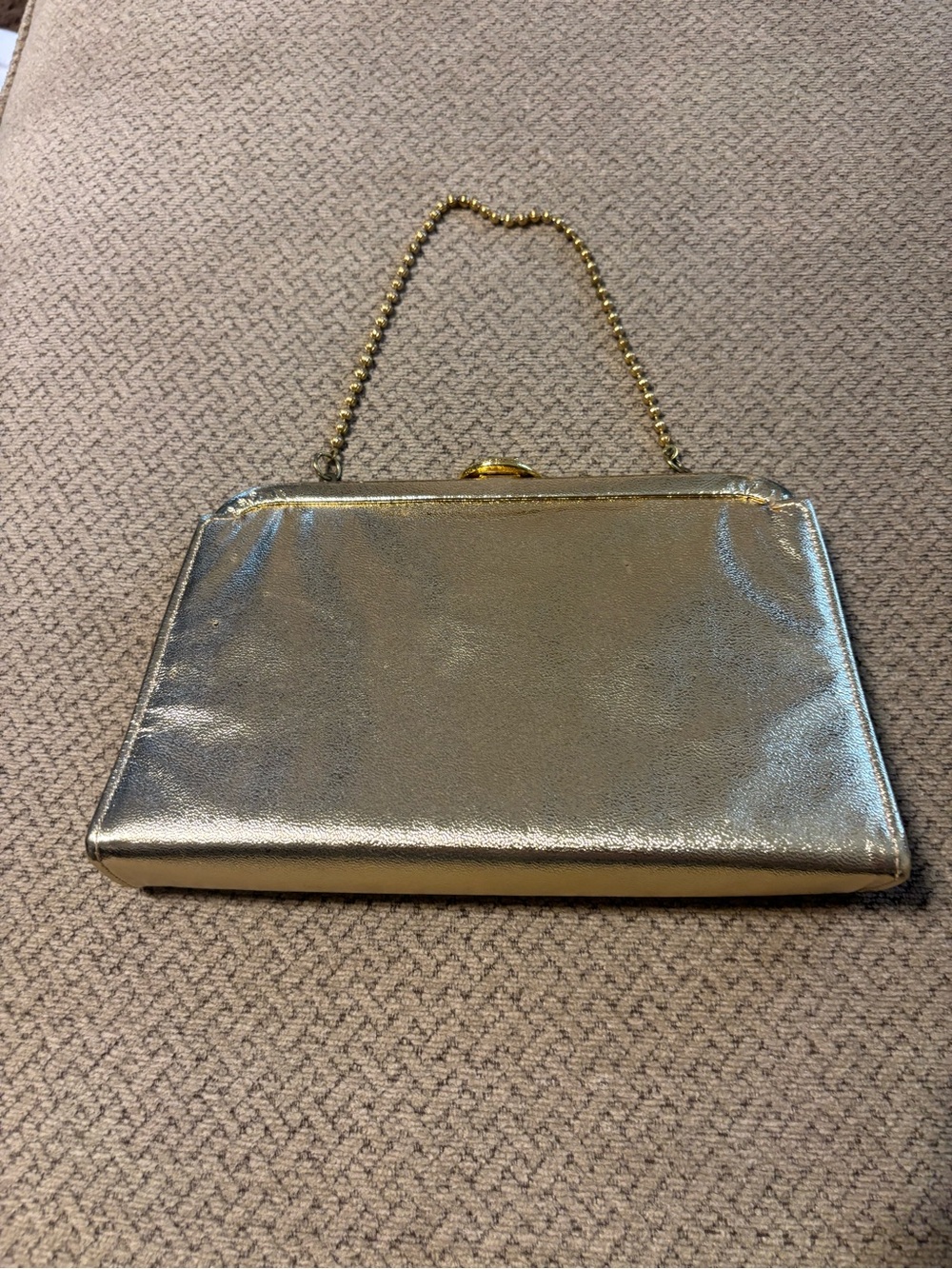 Metallic Gold Evening Clutch Handbag